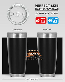 Owl Love You A TurtleRabbit 12#- owl- Tumblers