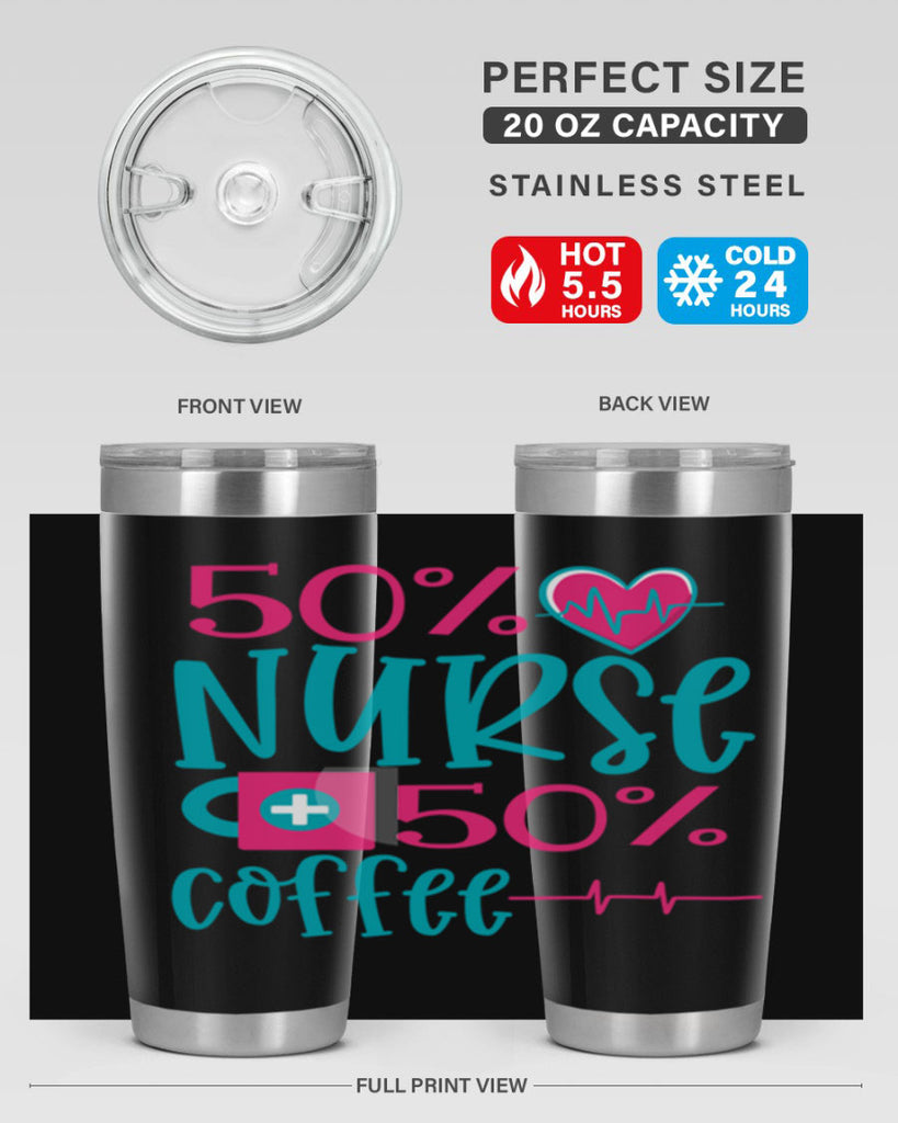 Percent Nurse Percent Coffee Style 395#- nurse- tumbler