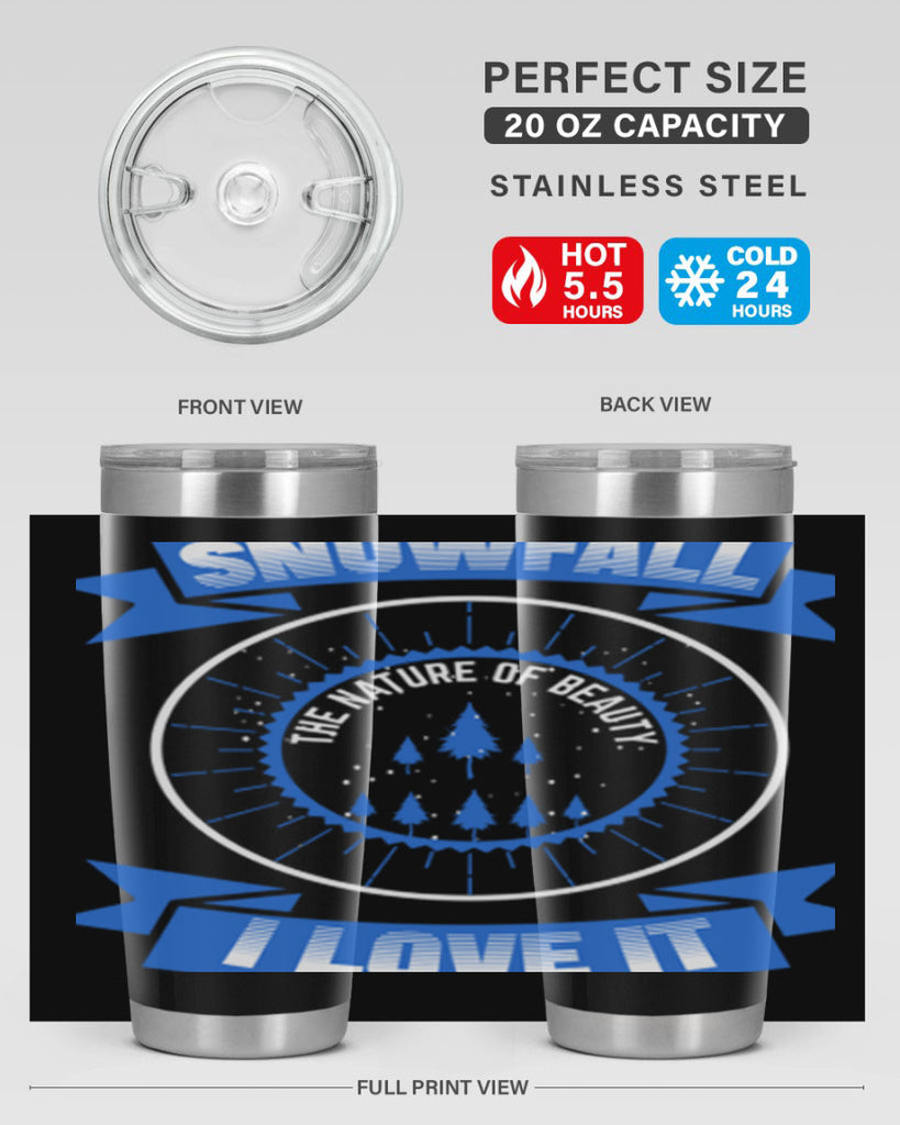 Snowfall Winter 373#- winter- Tumbler
