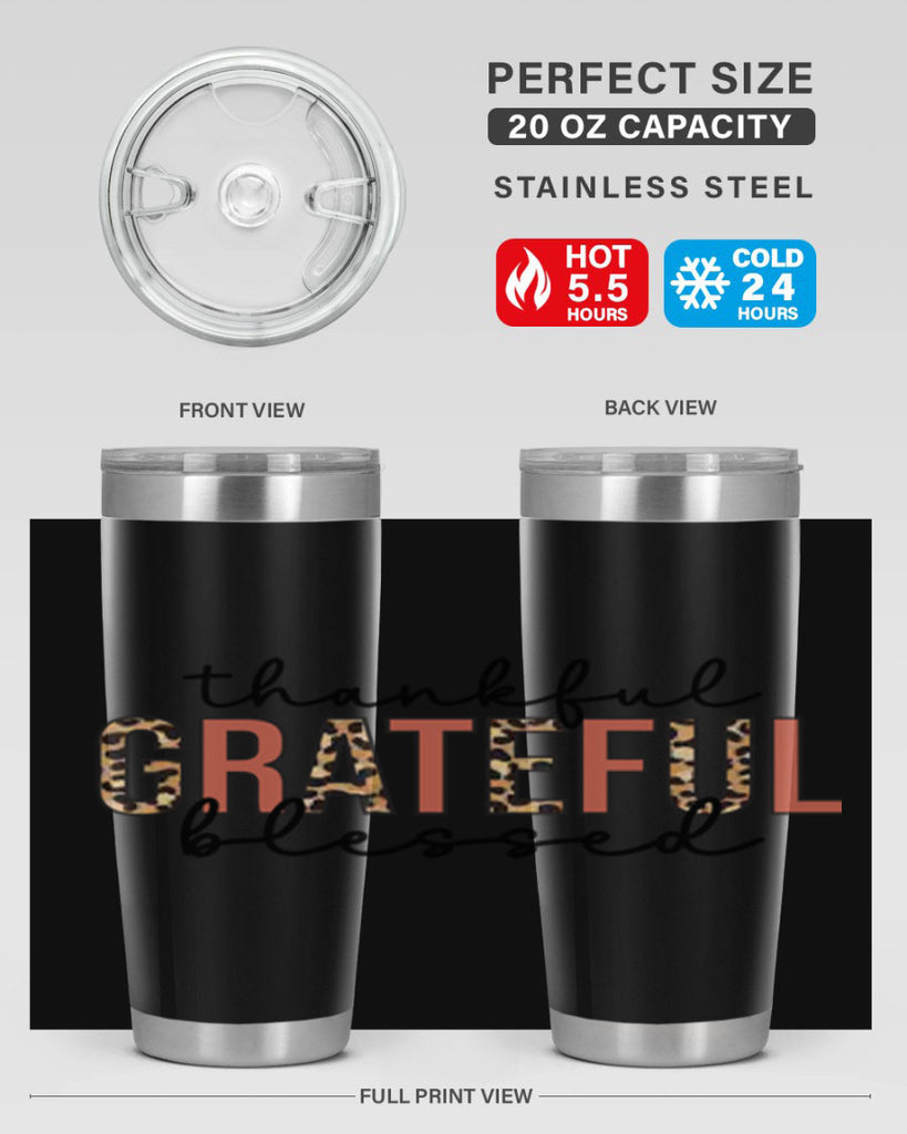 Thankful grateful blessed 602#- fall- Tumbler