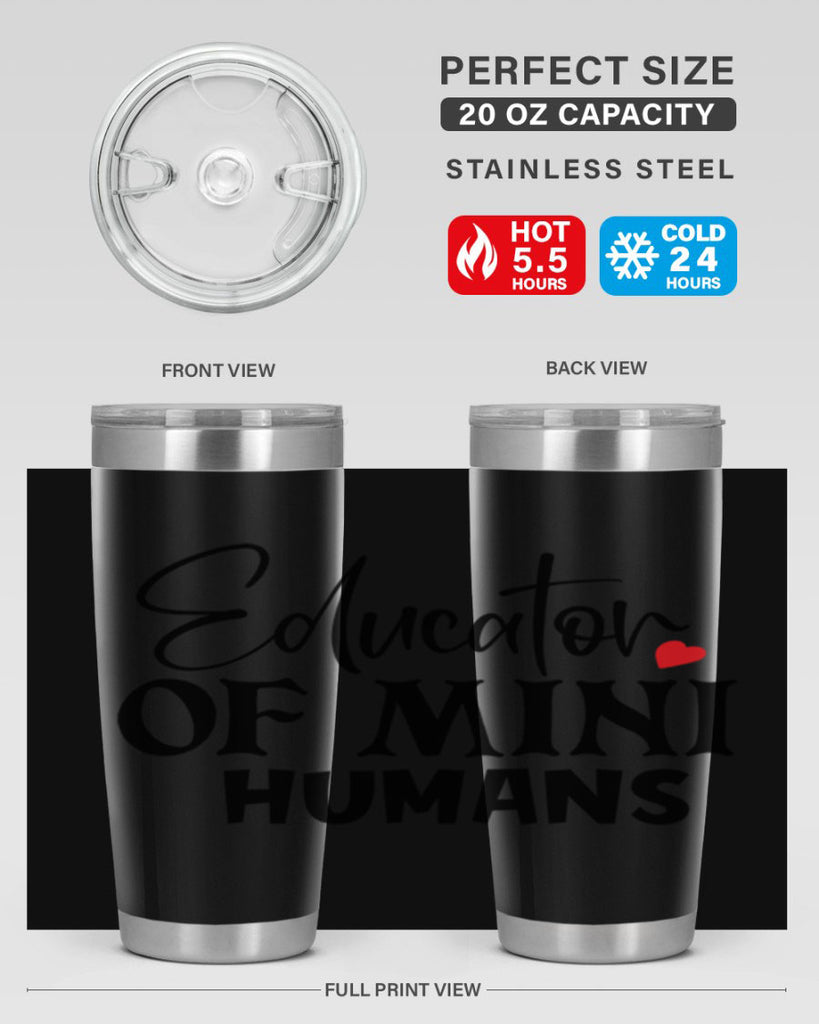 educator of mini humans Style 180#- teacher- tumbler