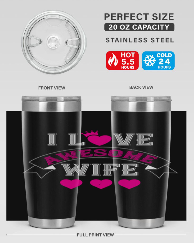 i love awesome wife 57#- valentines day- Tumbler