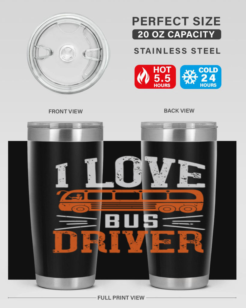 i love bus driver Style 30#- bus driver- tumbler