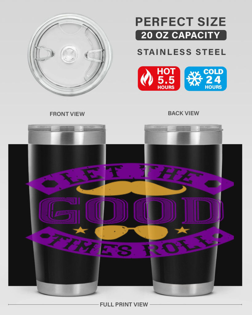 let the good times roll 52#- mardi gras- Tumbler