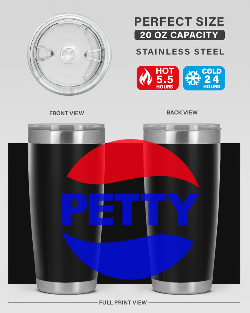 petty  pepsi 54#- black words phrases- Cotton Tank