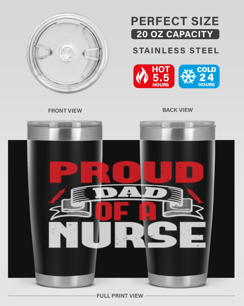 proud dad of a nurse Style 257#- nurse- tumbler