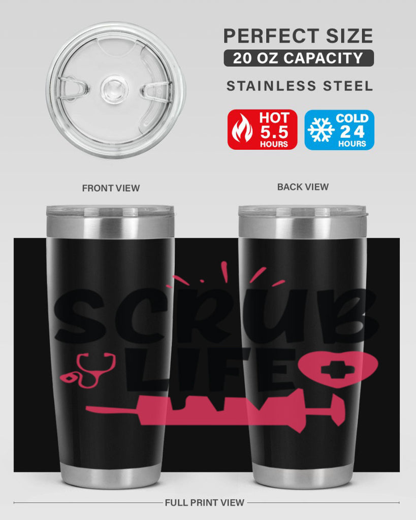 scrub life Style 352#- nurse- tumbler