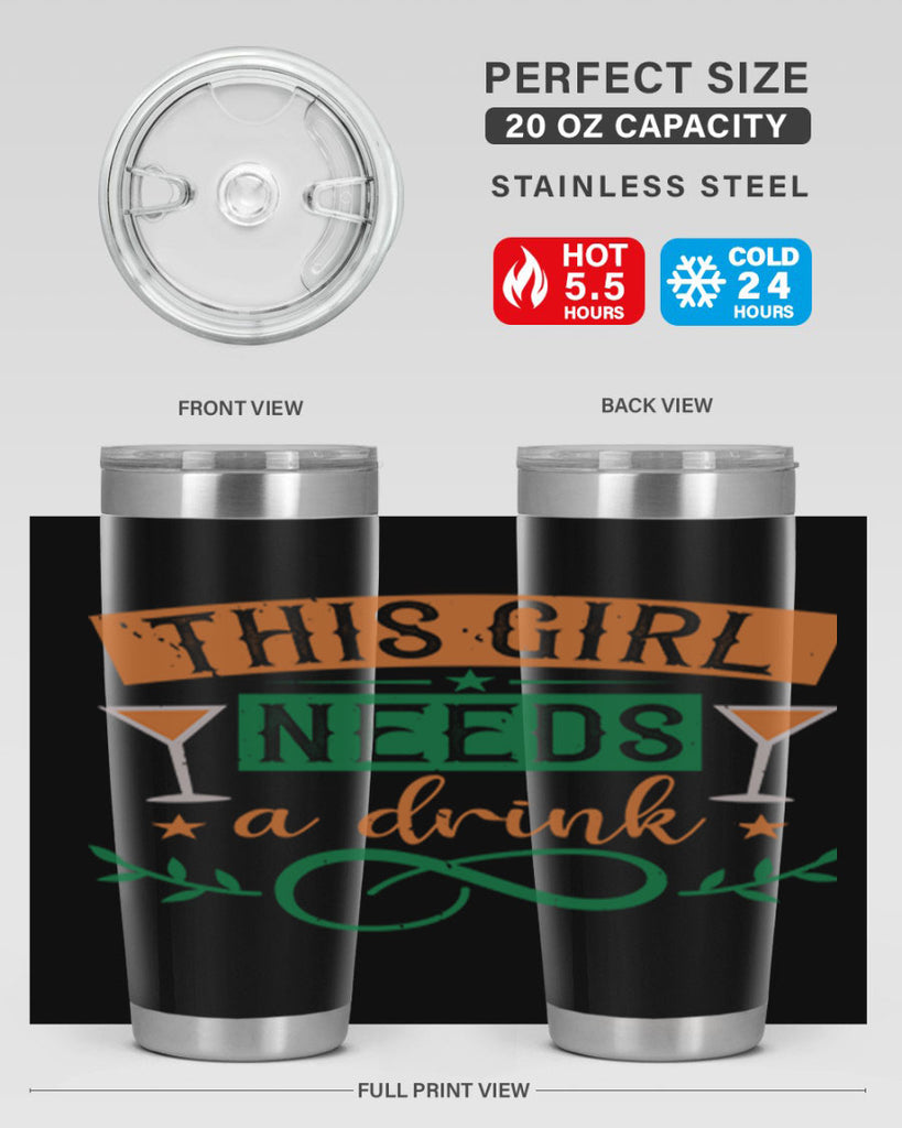 this girl needs a drink 1#- mardi gras- Tumbler