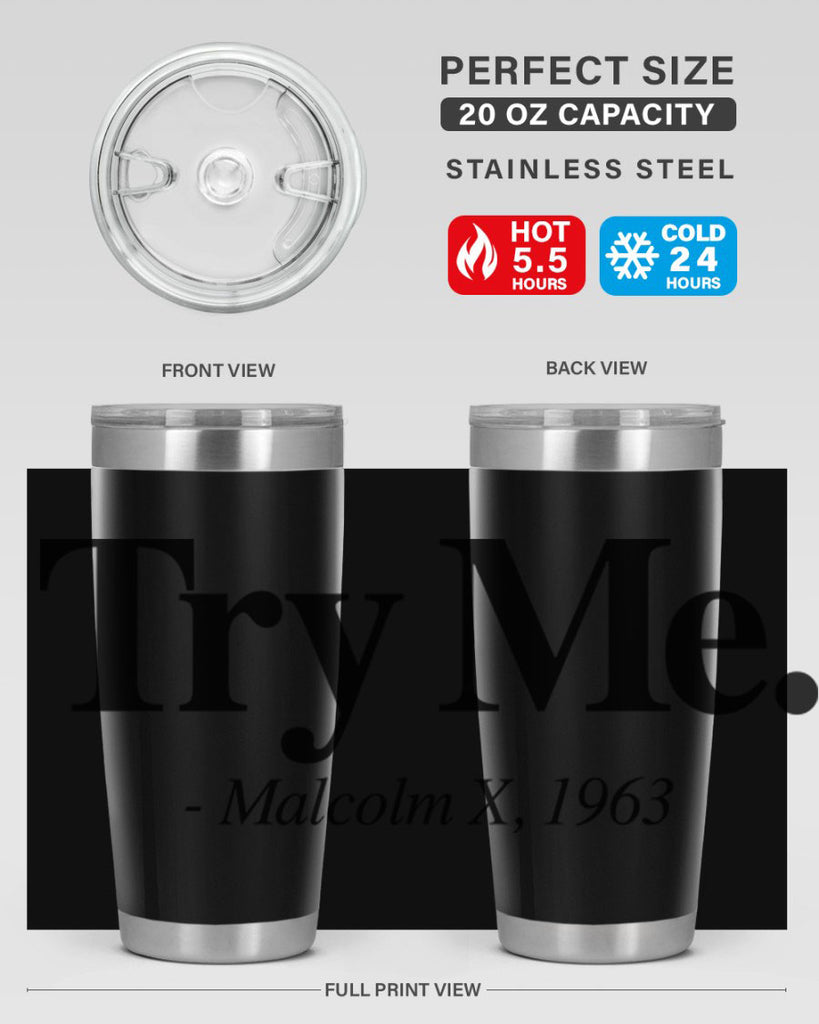 try me malcolm x 16#- black words phrases- Cotton Tank