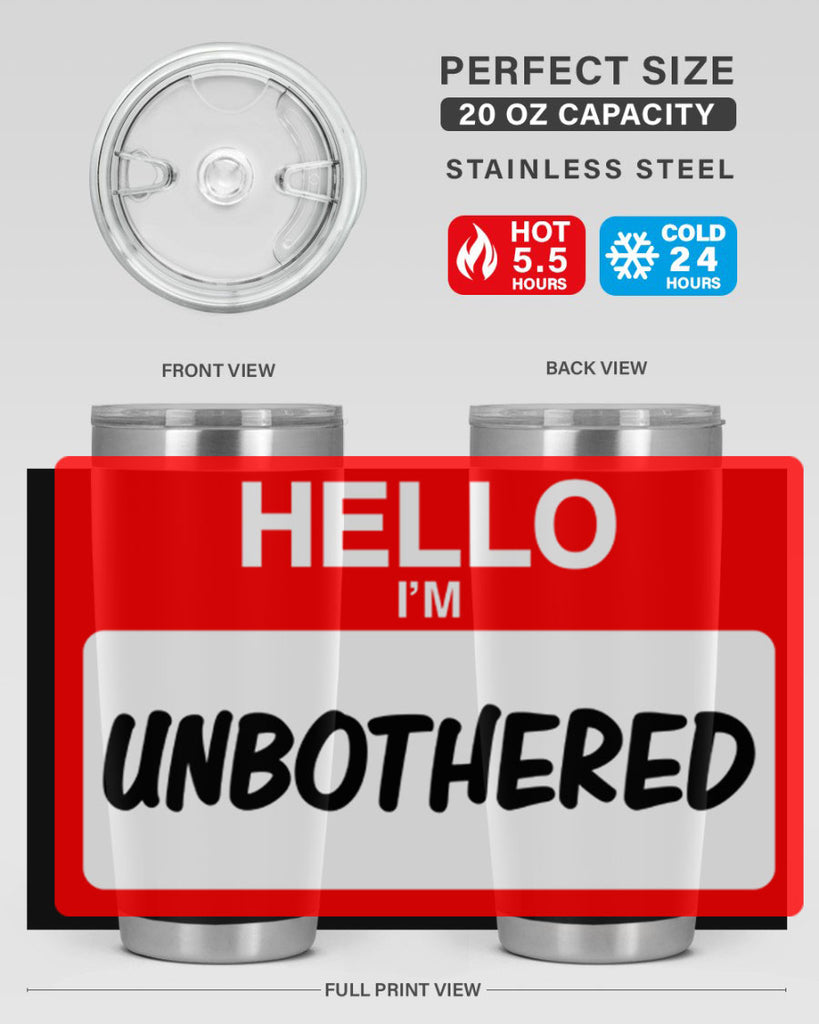 unbothered 14#- black words phrases- Cotton Tank