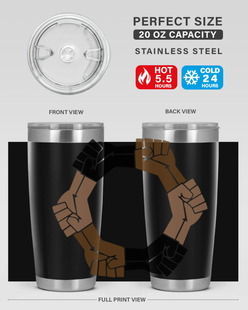 united black power fists 13#- black words phrases- Cotton Tank