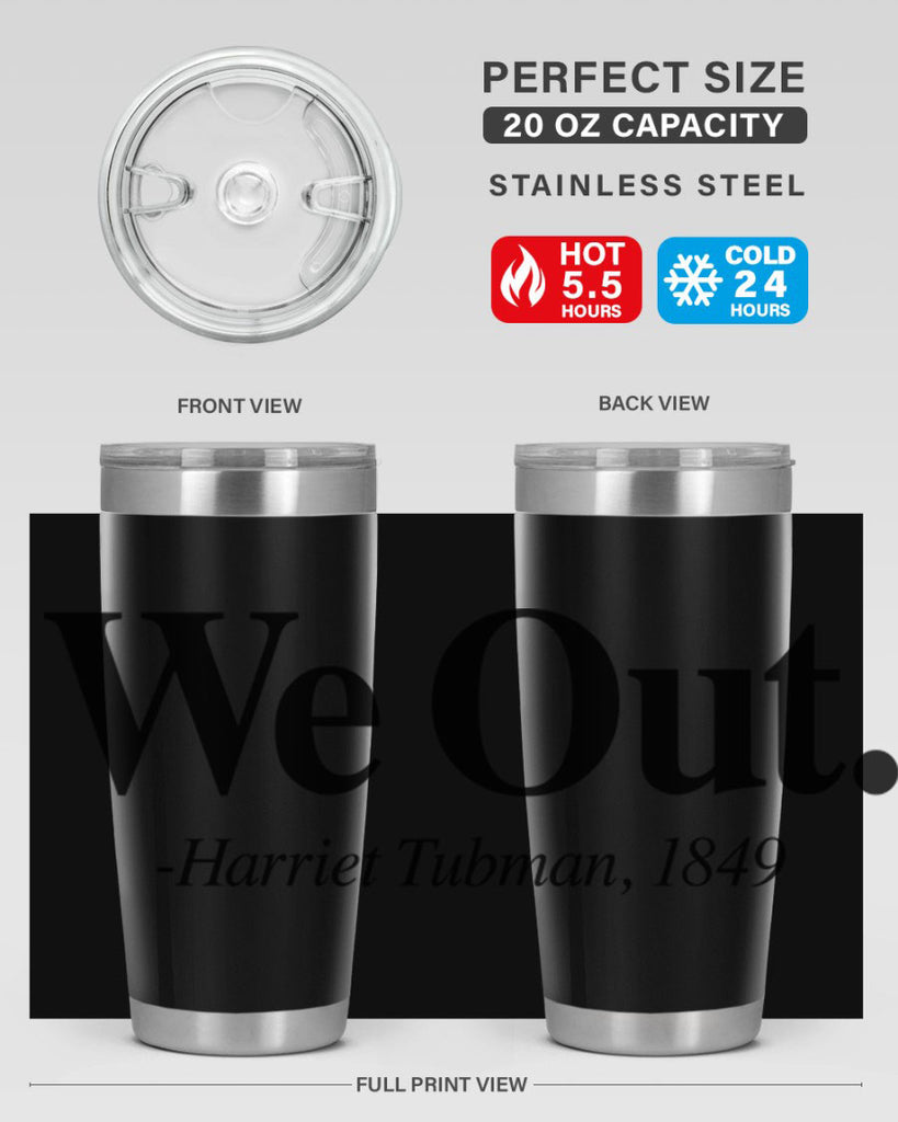 we out harriet tubman 12#- black words phrases- Cotton Tank