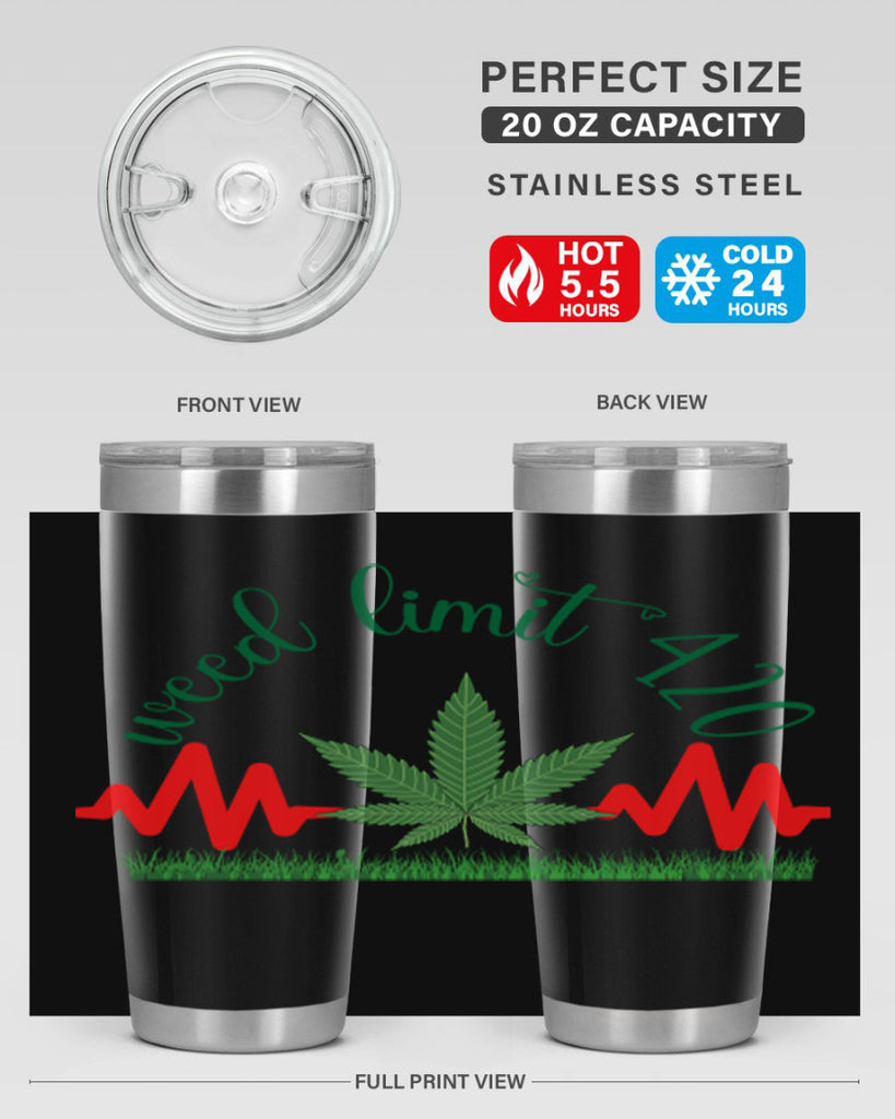 weed limit 420 cannabis hearbeat 291#- marijuana- Tumbler