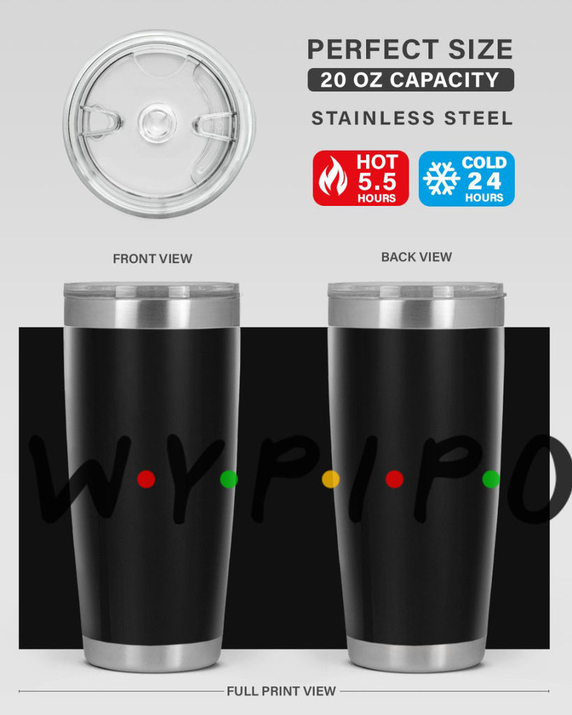 wypipo 7#- black words phrases- Cotton Tank