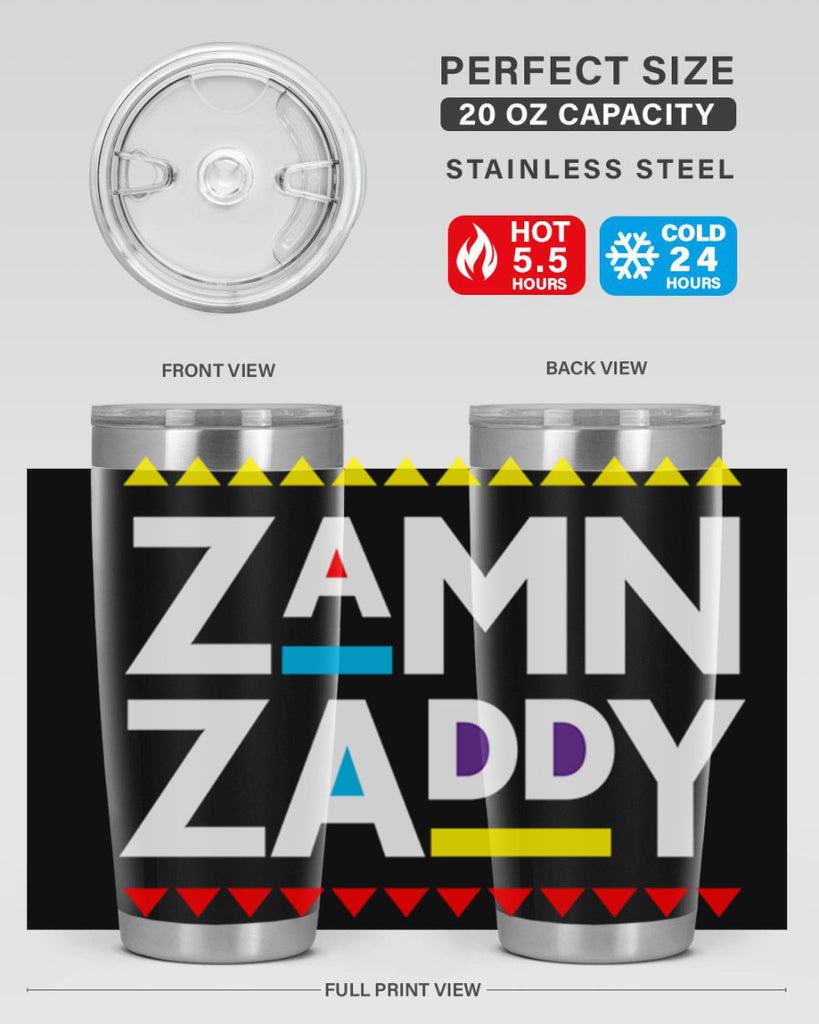 zamn zaddy 1#- black words phrases- Cotton Tank