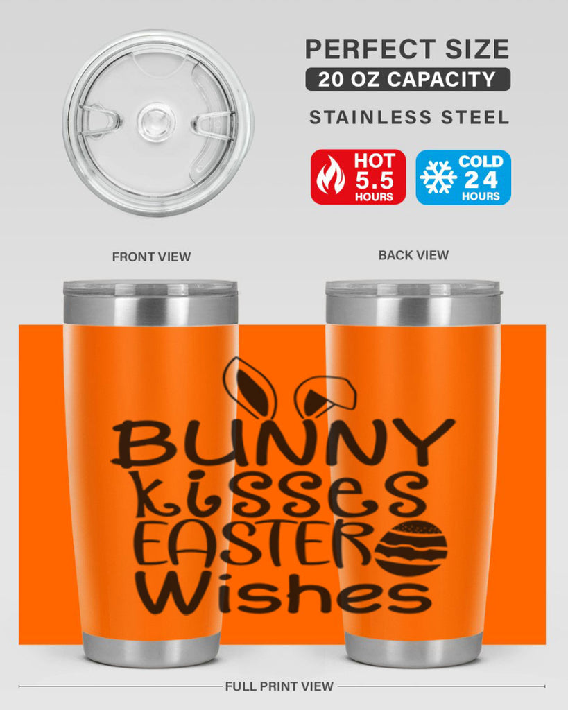 Bunny kisses easter wishes  94#- spring- Tumbler
