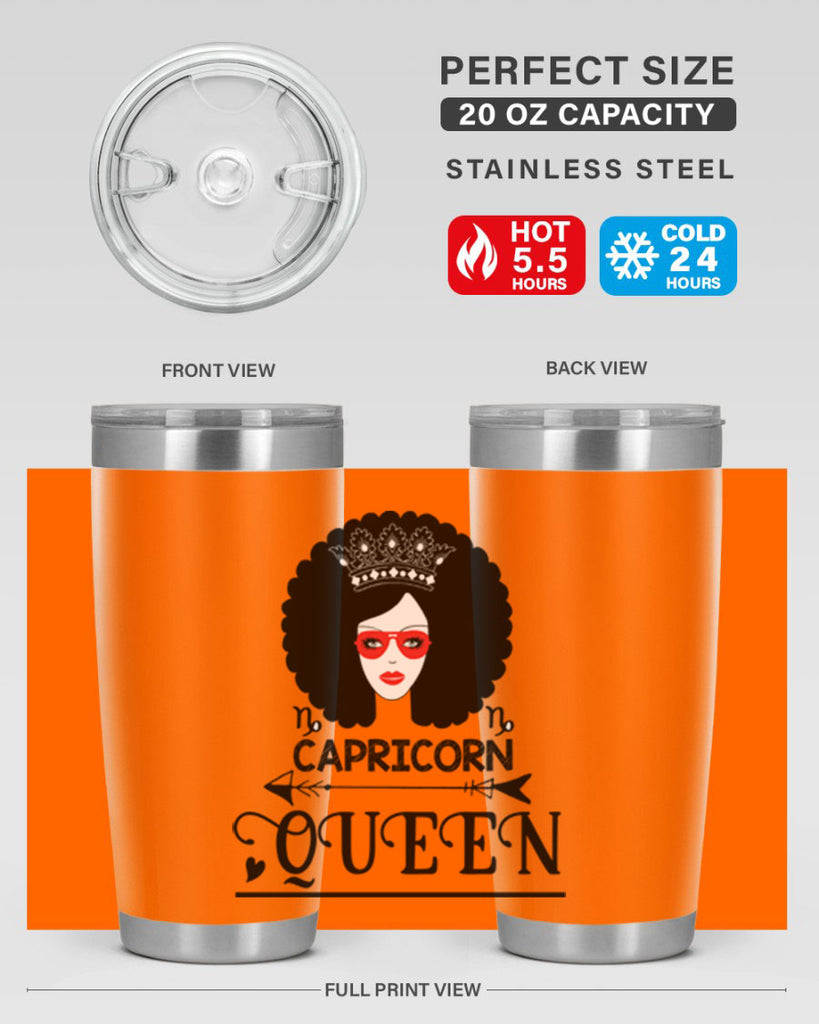 Capricorn queen 197#- zodiac- Tumbler