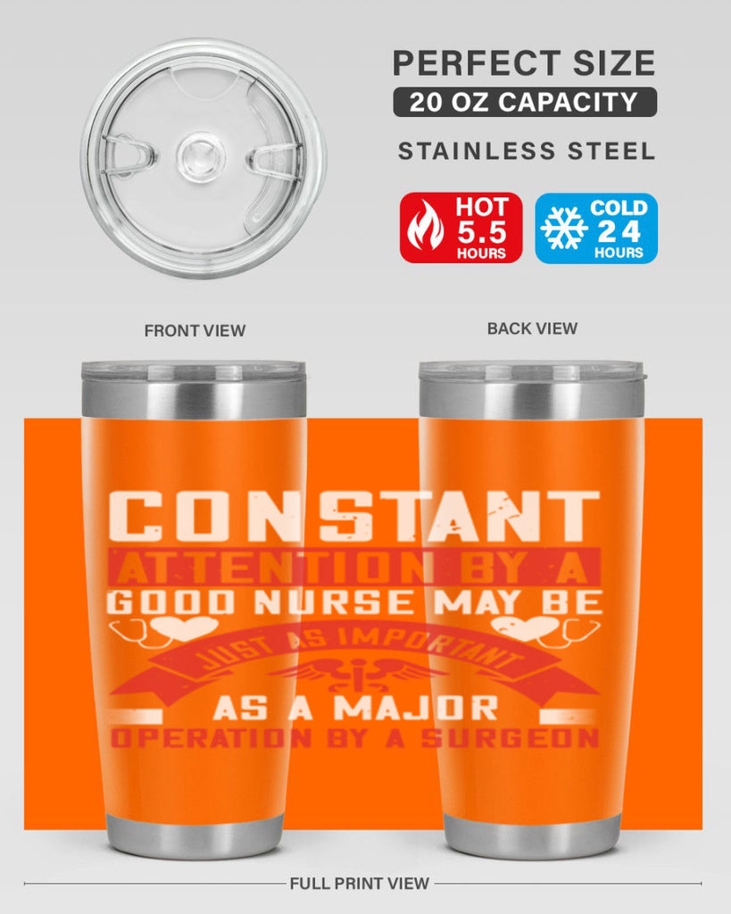 Constant attention by a good nurse may Style 408#- nurse- tumbler
