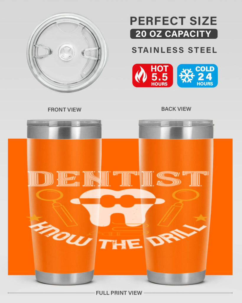 Dentist know the drill Style 46#- dentist- tumbler