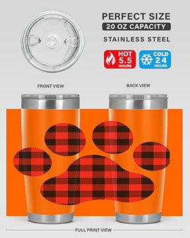 Dog Paw Style 94#- dog- Tumbler
