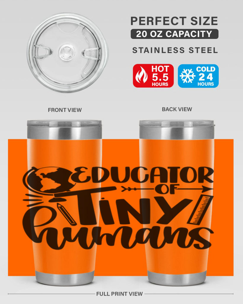 Educator Of Tiny Humans Style 75#- teacher- tumbler