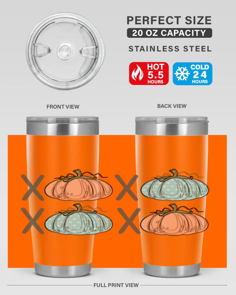 Fall Pumpkin XOXO 129#- fall- Tumbler
