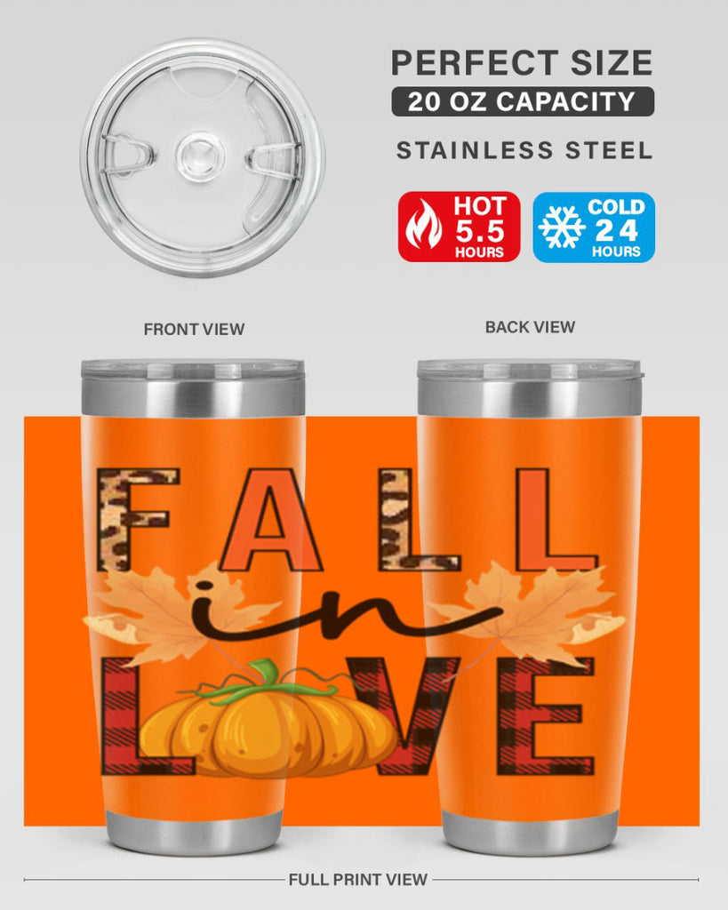 Fall in Love 104#- fall- Tumbler