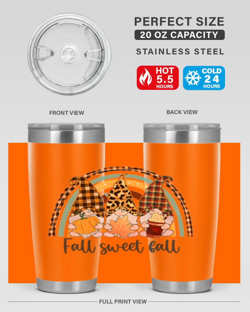 FallSweetFallGnomeRainbow 162#- fall- Tumbler