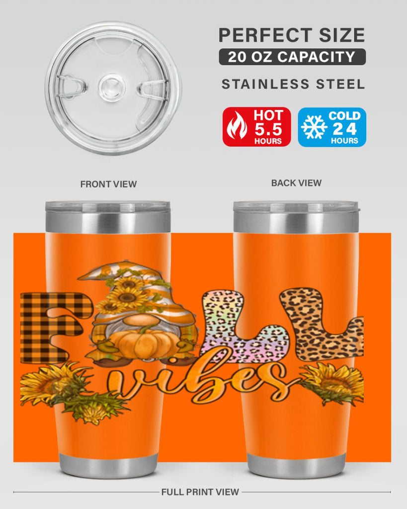 FallVibesFallGnome 164#- fall- Tumbler