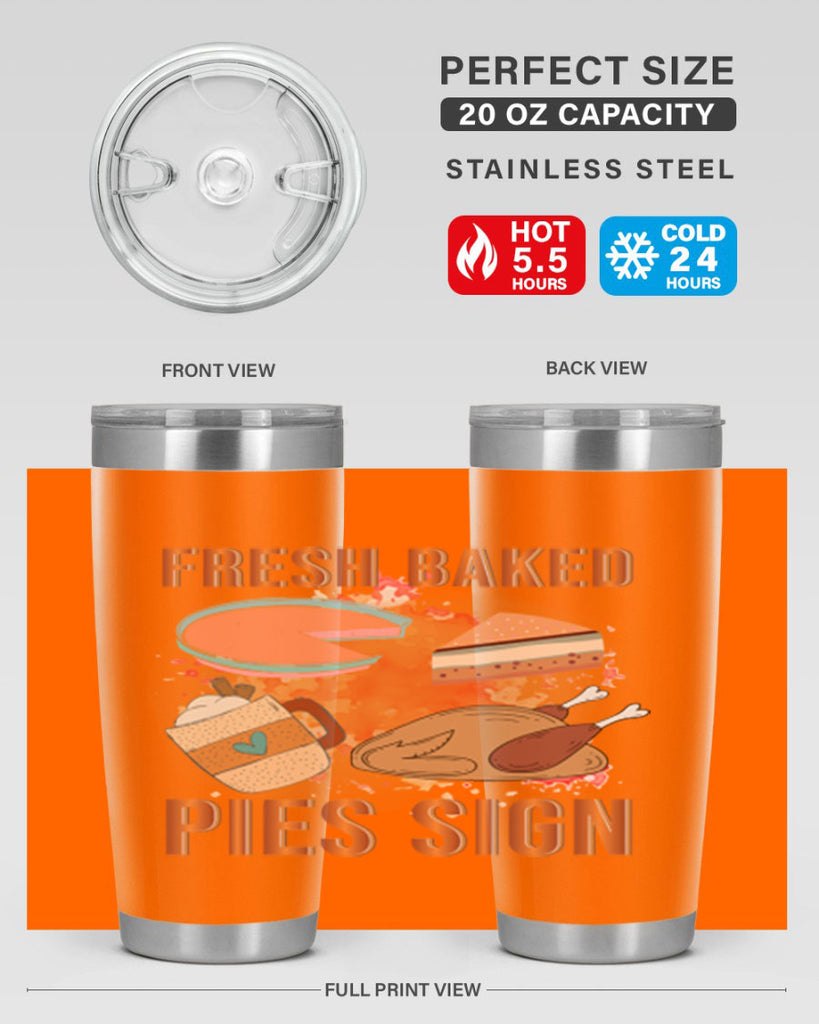 Fresh Baked Pies Sign 187#- fall- Tumbler