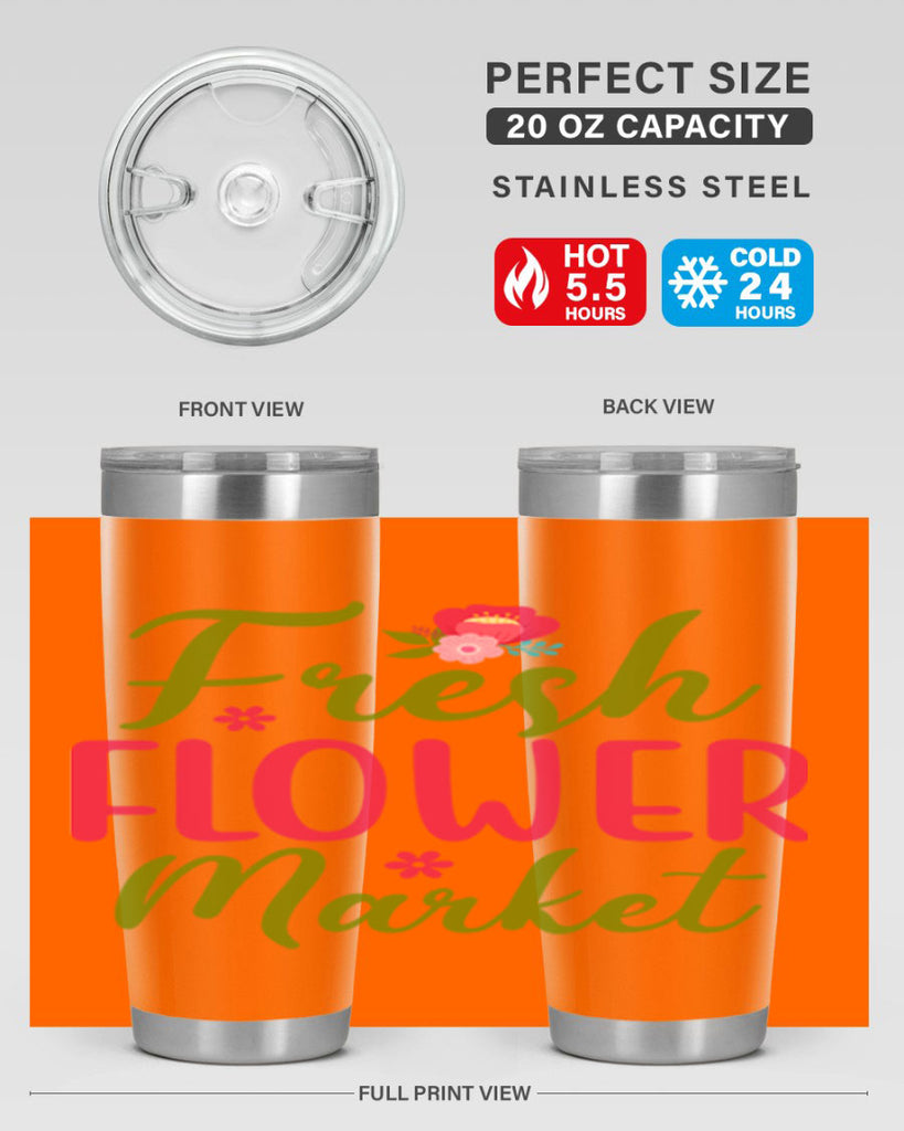 Fresh Flower Market 144#- spring- Tumbler