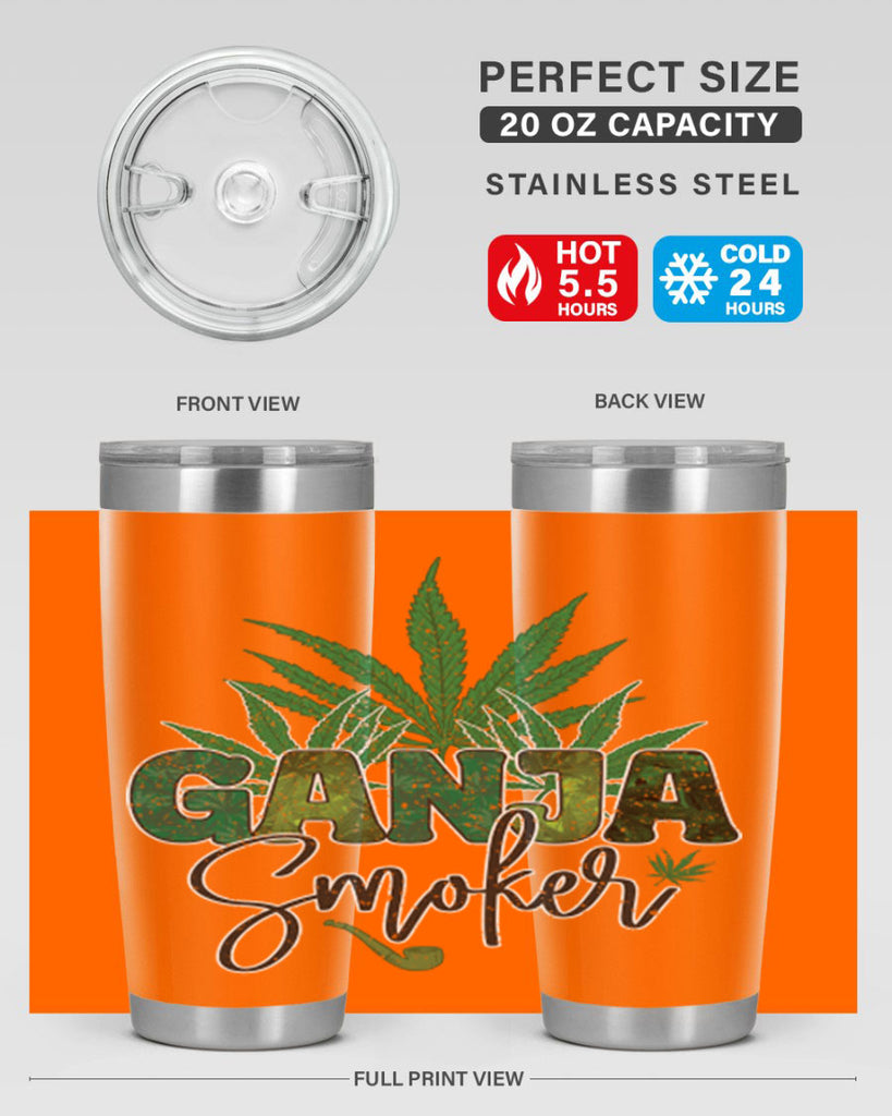 Ganja Smoker Sublimation 89#- marijuana- Tumbler