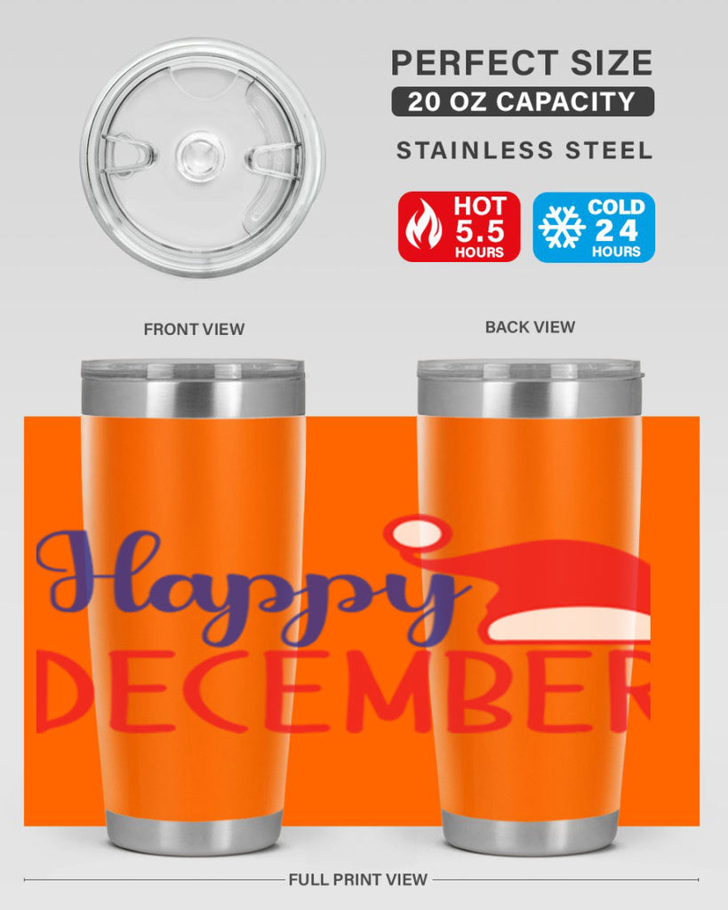 Happy December 135#- winter- Tumbler