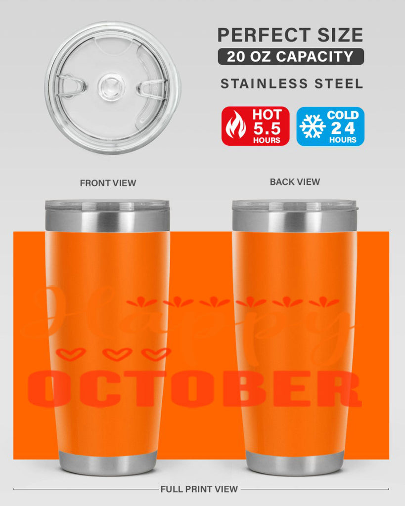 Happy October Design 237#- fall- Tumbler