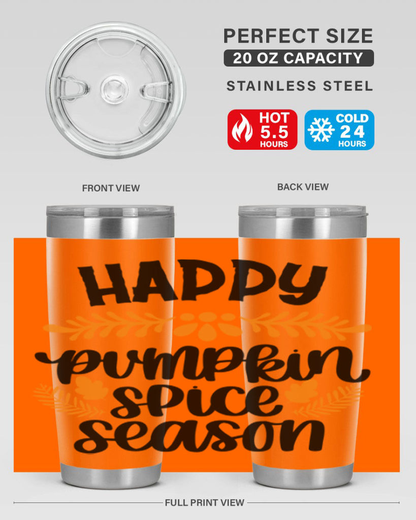 Happy Pumpkin Spice Season 492#- fall- Tumbler