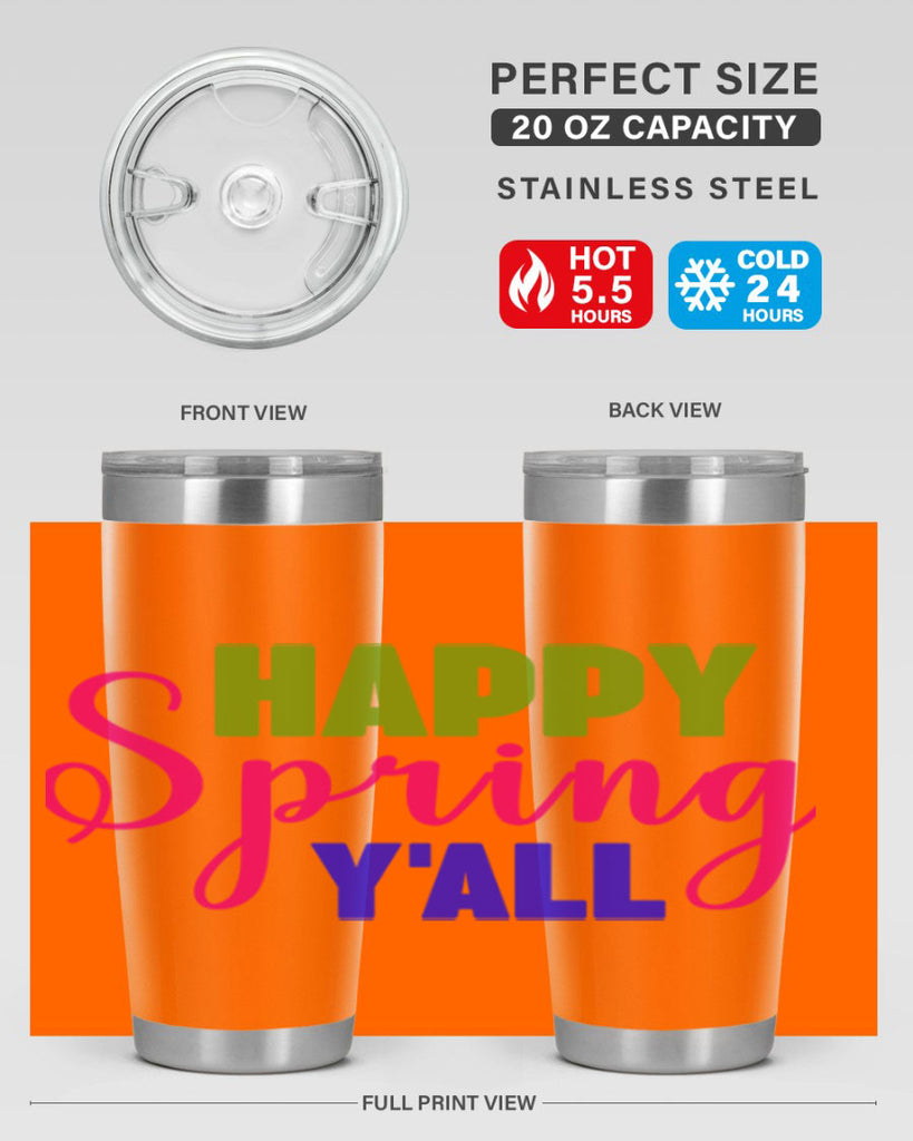 Happy Spring Y'all 168#- spring- Tumbler