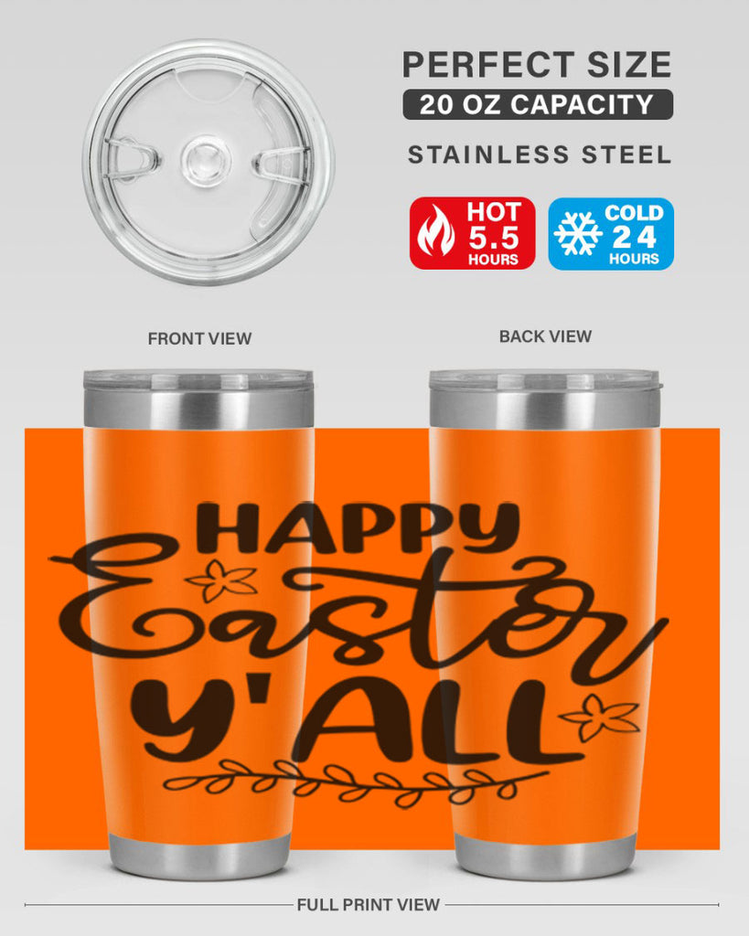 Happy easter yall  177#- spring- Tumbler