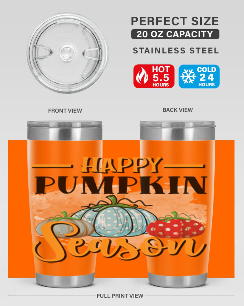 Happy pumpkin season 240#- fall- Tumbler
