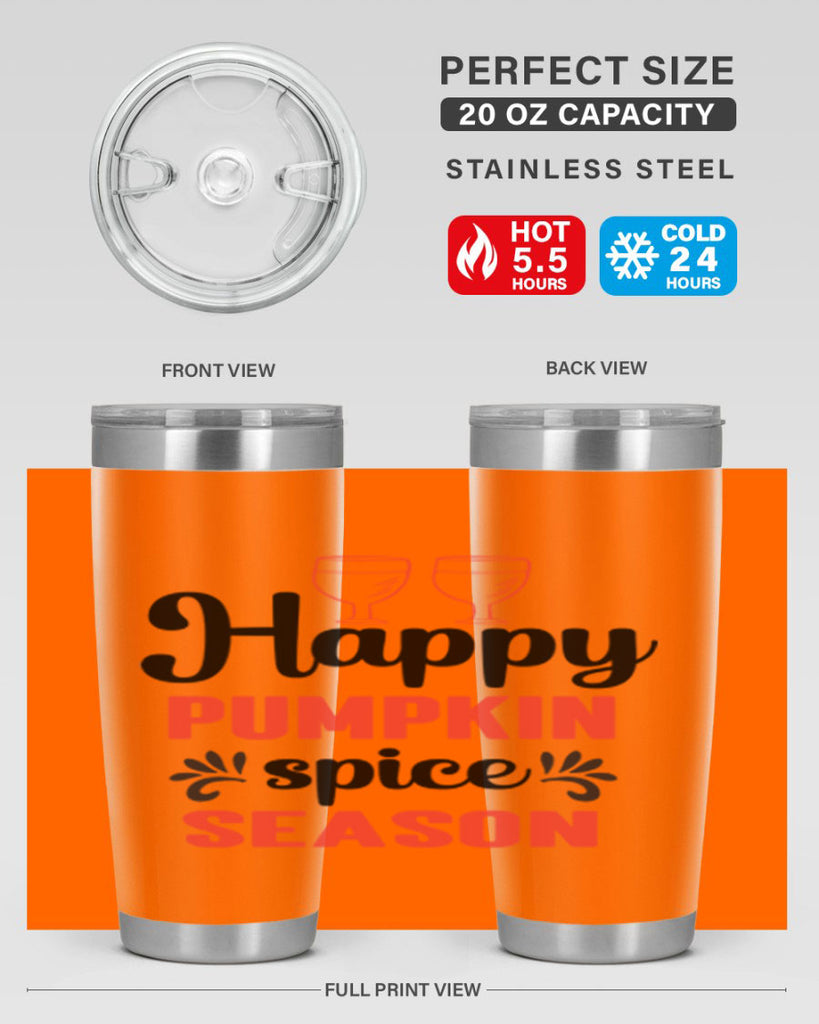 Happy pumpkin spice season 244#- fall- Tumbler