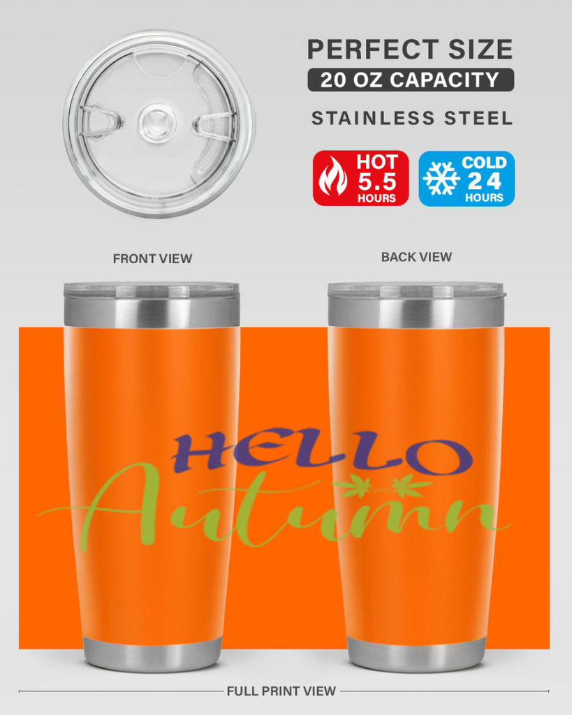 Hello Autumn 271#- fall- Tumbler