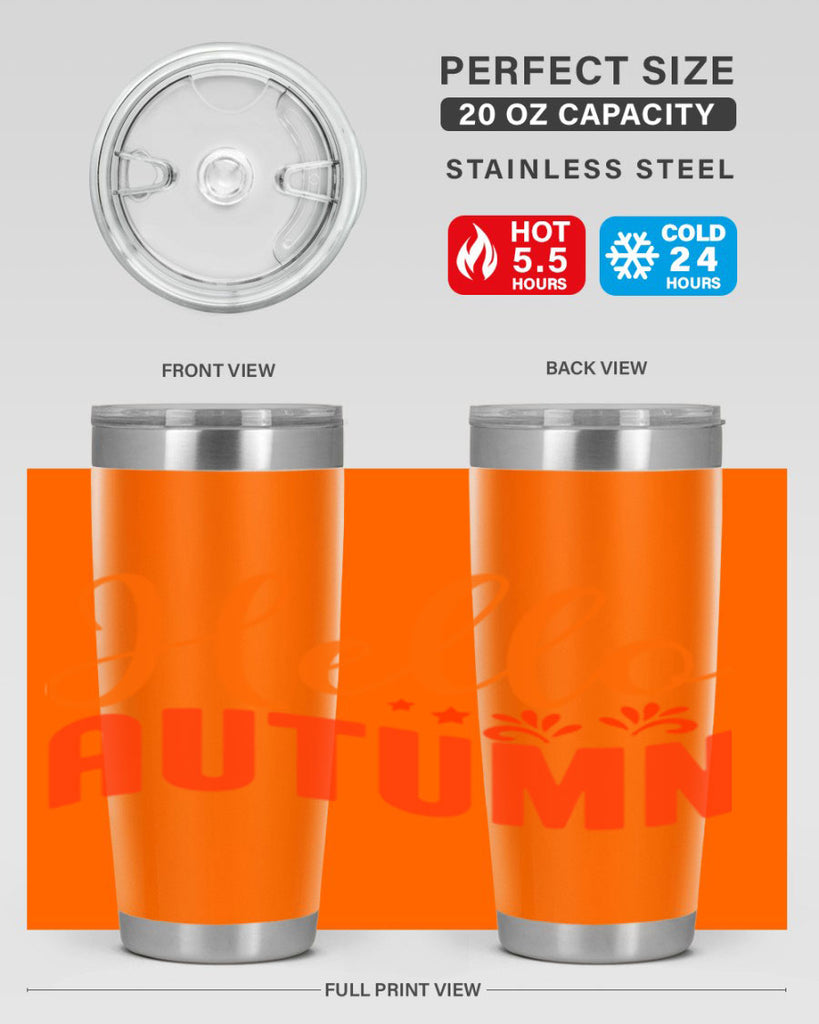 Hello Autumn Design 268#- fall- Tumbler