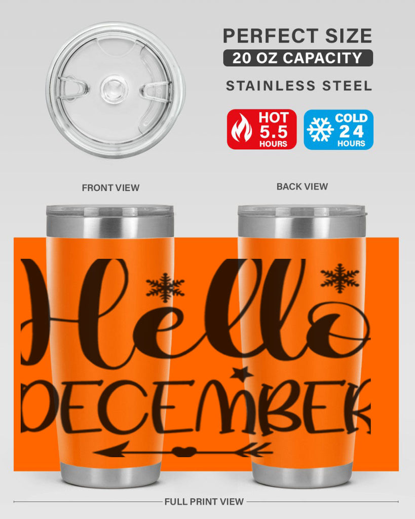 Hello December161#- winter- Tumbler