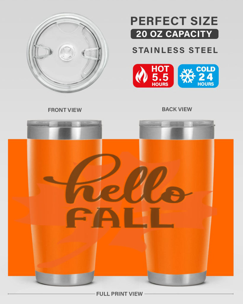 Hello Fall 273#- fall- Tumbler