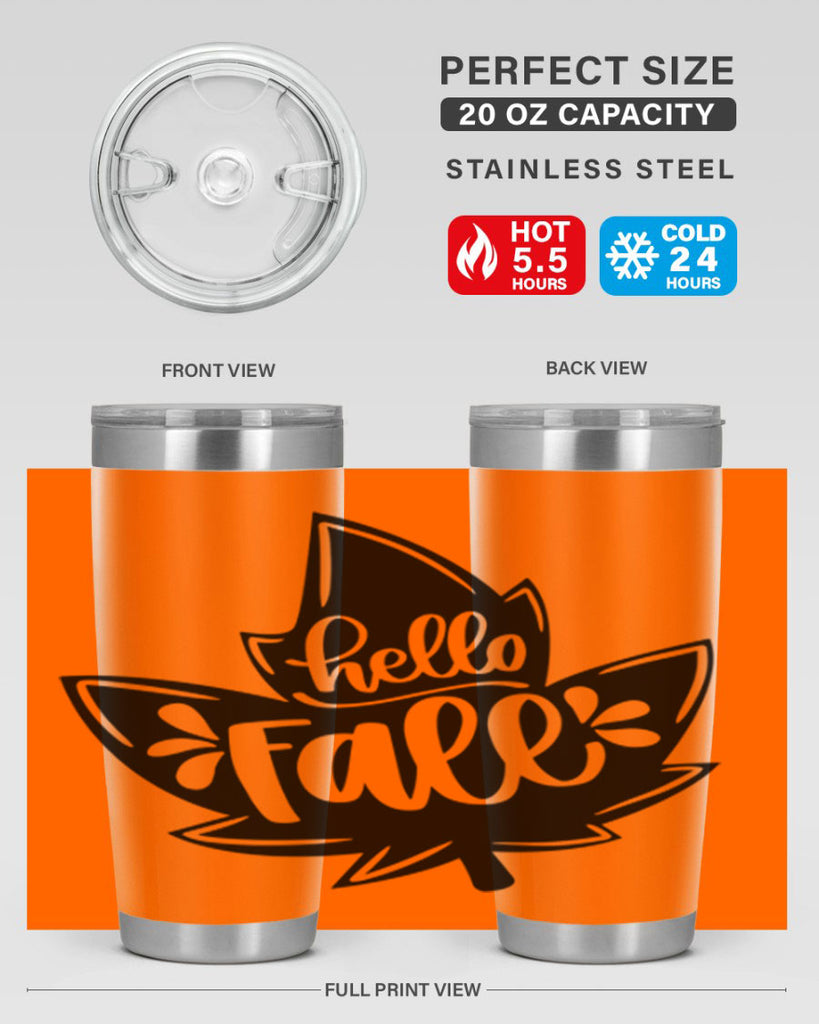 Hello Fall 494#- fall- Tumbler