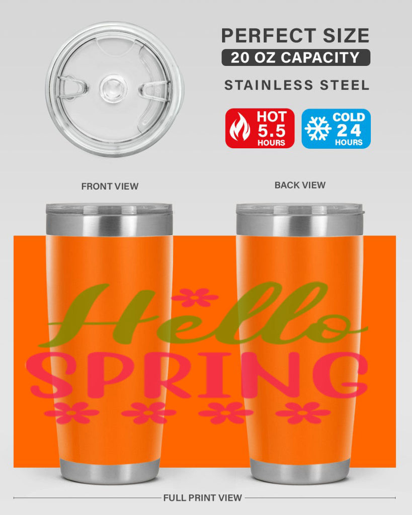 Hello Spring 213#- spring- Tumbler