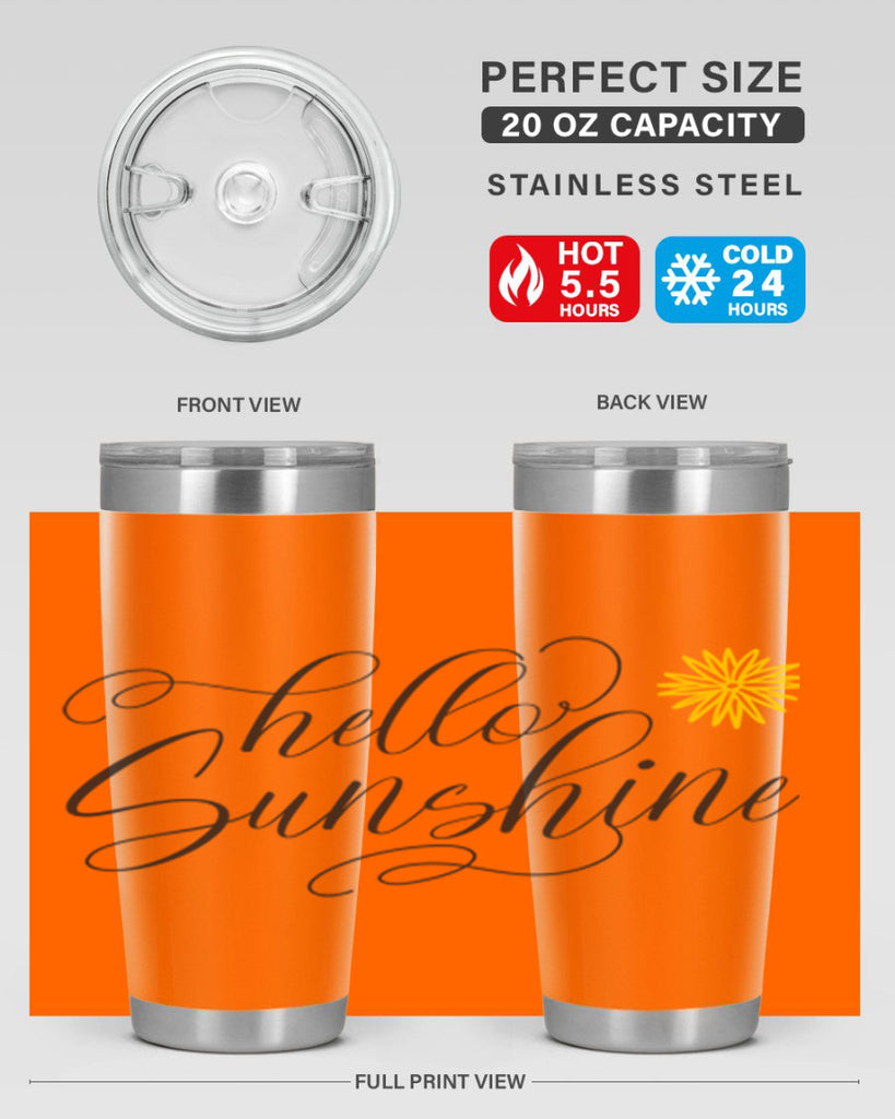 Hello Spring Lettering201#- spring- Tumbler