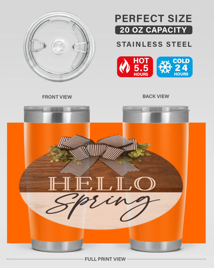 Hello Spring basic Mockup187#- spring- Tumbler