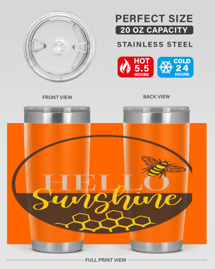 Hello Sunshine and bee216#- spring- Tumbler