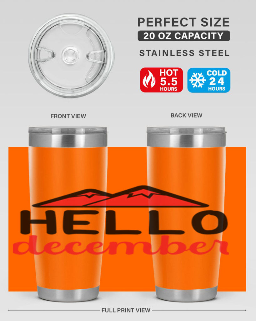 Hello december 160#- winter- Tumbler