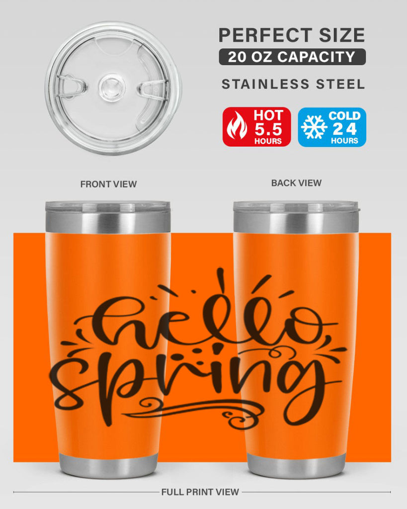 Hello spring 3#- spring- Tumbler